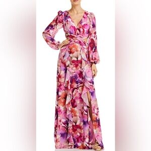 Floral Maxi Dress with Ruffle Detail
